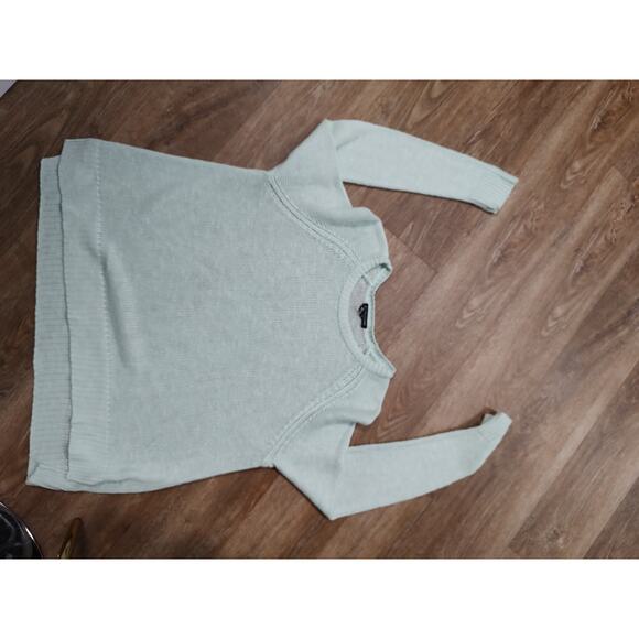 Eileen Fisher Cotton Linen Blend Mint Green Lightweight Sweater Medium - Picture 7 of 10